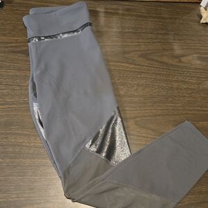 JoyLab Grey Leggings with Metallic Shimmer (1C11)